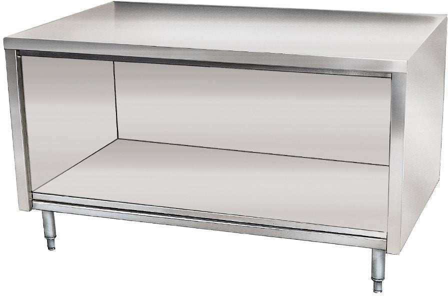 Winholt - 24" x 60" Stainless Steel Cabinet Base Open Front Work Table - STCT-2460 Winholt - 24" x 60" Stainless Steel Cabinet Base Open Front Work Table - STCT-2460