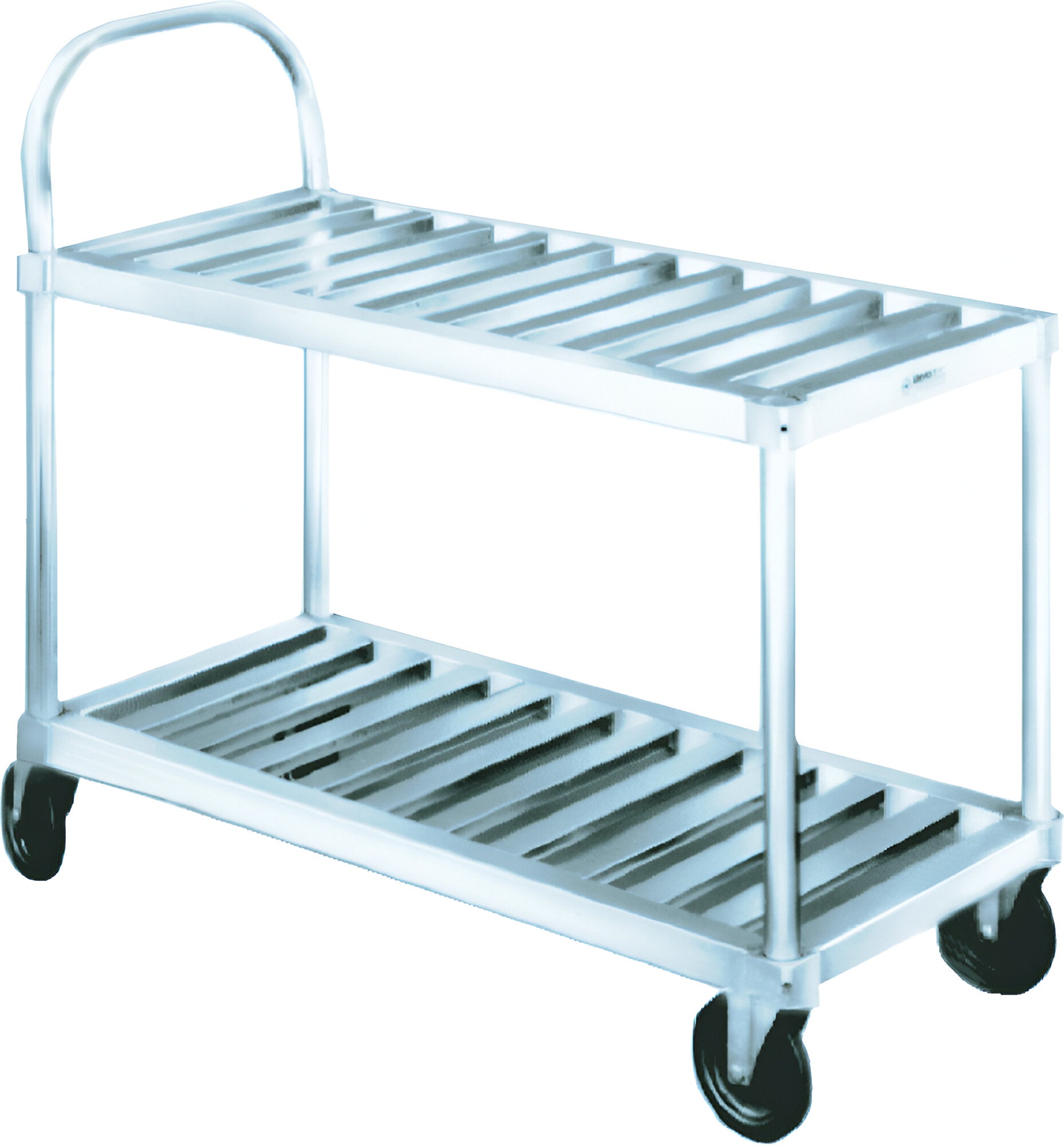 Winholt - 39" x 18" T-Bar Shelves Aluminum Sani Stock Cart - TBST-1837 Winholt - 39" x 18" T-Bar Shelves Aluminum Sani Stock Cart - TBST-1837