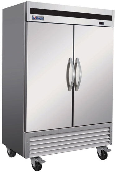 Ikon IB54R 54" Bottom Mount Solid 2-Door Reach-In Refrigerator