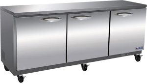 Ikon IUC72F 72" Solid 3-Door Undercounter Freezer