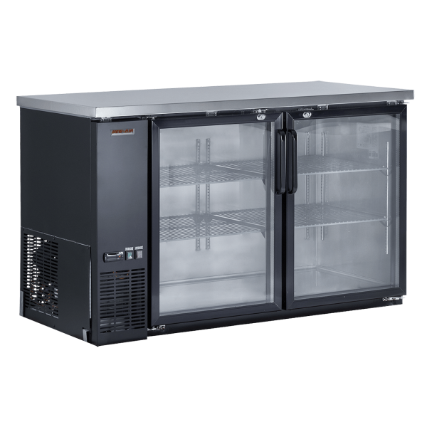 New Air NBB-60-SG 59" Glass 2-Door Back Bar Refrigerator
