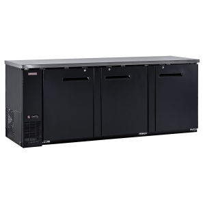 New Air NBB-90-SB 90" Solid 3-Door Back Bar Refrigerator