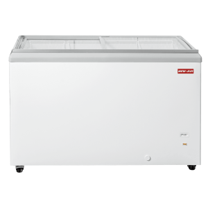 New Air 50" Ice Cream Freezer with Slide Flat Glass Top 10.9 Cu. Ft. - NIF-50-FG