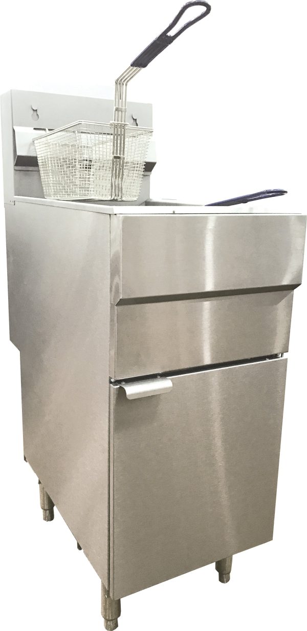 Omcan 35-40 lb. Floor Fryer – 90,000 BTU