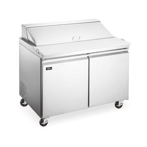 Omcan Two (2) Door Mega Top Refrigerated Prep Table, . ( ), Stainless Steel