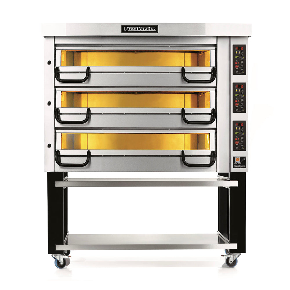 PizzaMaster 3 Stone Hearth 58" Modular Electric 3 Deck Pizza Oven - PM 733ED PizzaMaster 3 Stone Hearth 58" Modular Electric 3 Deck Pizza Oven - PM 733ED