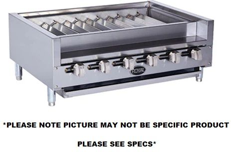 Royal RKTB-24 25.5" Radiant Natural Gas Shish Kabob Broiler - 72,000 BTU