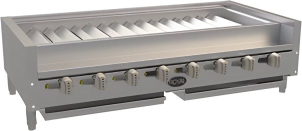 Royal RKTB-48 48" Radiant Natural Gas Shish Kabob Broiler - 144,000 BTU