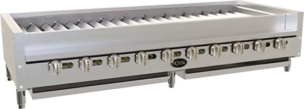 Royal RKTB-60 60" Radiant Natural Gas Shish Kabob Broiler - 180,000 BTU