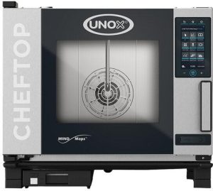Unox XAVC-0511-EPRM ChefTop MIND.Maps Plus Electric Countertop Combi Oven - 208-240V, 3 Ph - 5 Trays/GN 1/1